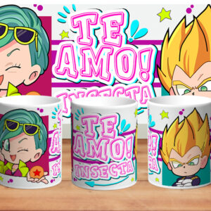 10 Plantillas Cartoon Amor Formato Psd, Png Para Sublimar Tazas