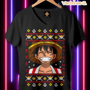 Vector Ugly Sweater Luffy SVG, PNG, PDF