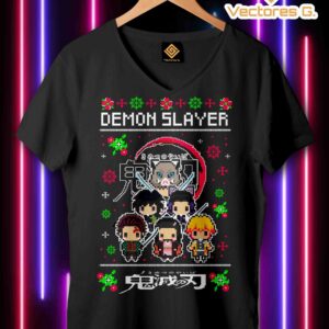8 Vectores Ugly Sweater Demon Slayer SVG, PNG, PDF