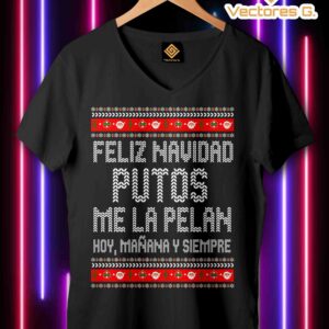 Vector Ugly Sweater Feliz Navidad Put PDF, PNG