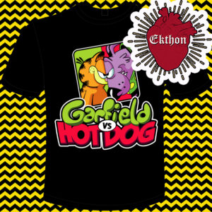 Vector Garfield Vs Hot Dog PDF, PNG, EPS, SVG