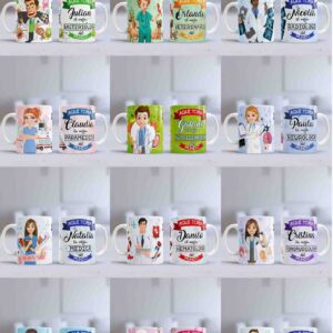 30 Plantillas Profesiones Medicas Para Sublimar Tazas Psd, Jpg