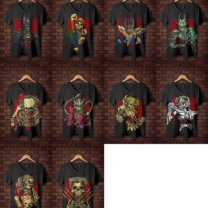10 Vectores Calaveras Héroes PDF, AI, PNG
