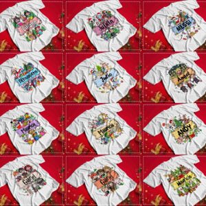 30 Archivos Navidad Cartoon Para Sublimar, Dtf Formato Png